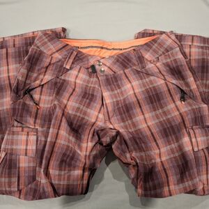 Plaid Pants with Orange Accents